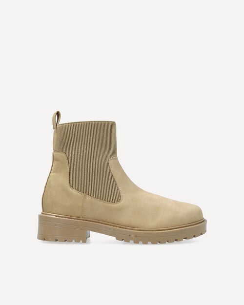 Bota Chelsea Beige