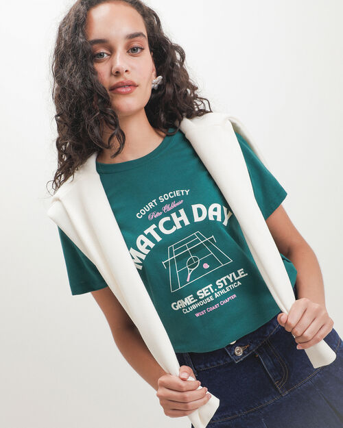Playera Verde Tenis
