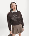 Sudadera Cuello Americano,CAFE
