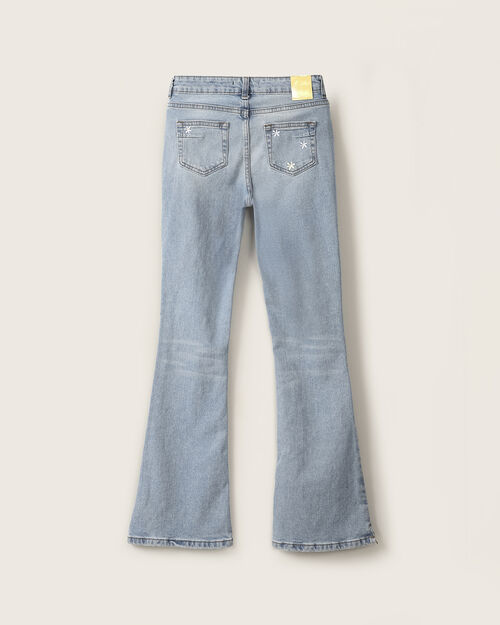 Jeans Acampanado Flores
