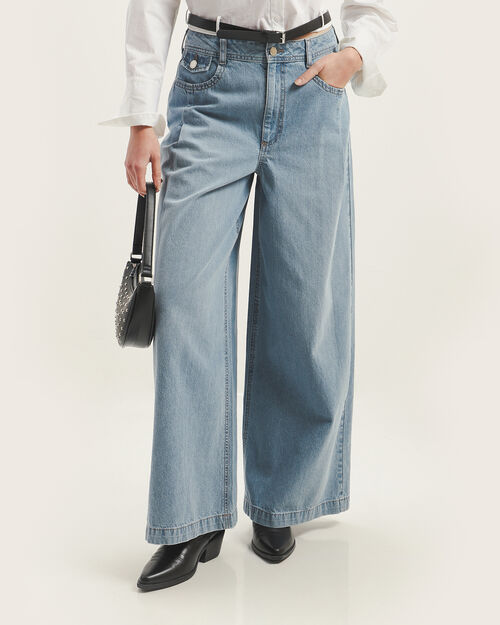 Jeans Azul Wide Leg