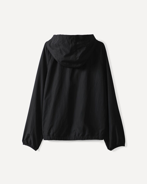 Chamarra Negra Impermeable