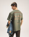 Playera Fit Relaxed Dise&ntilde;o,OLIVO MEDIO