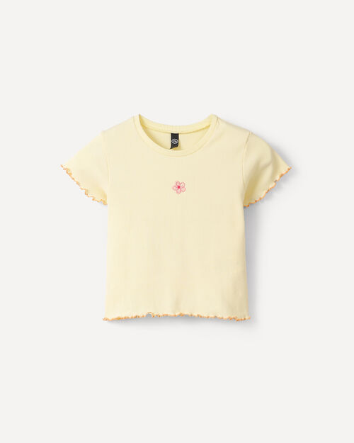 Playera Amarilla Flor