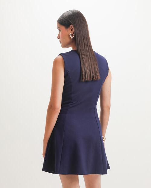 Vestido Corto Azul
