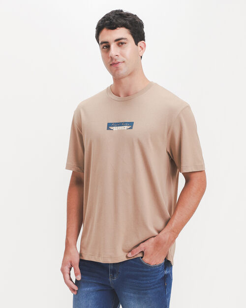 Playera Relaxed Caf&eacute;