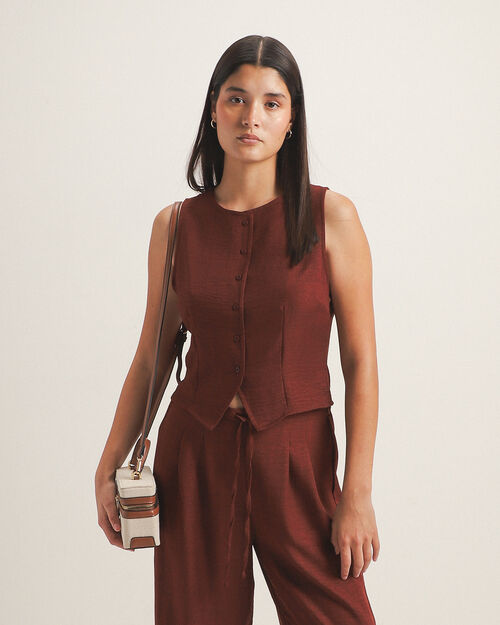 Chaleco Naranja Botones