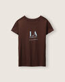 Playera Estampada Verde,CAFE
