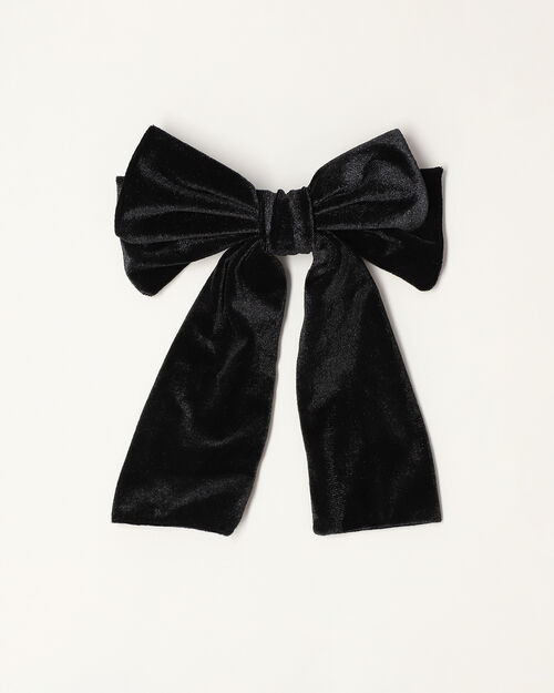 Moño Con Textura Negro