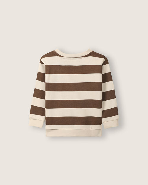 Sudadera Diseño Rayas Café