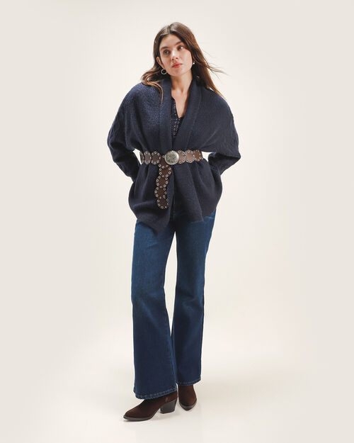 Su&eacute;ter Abierto Azul