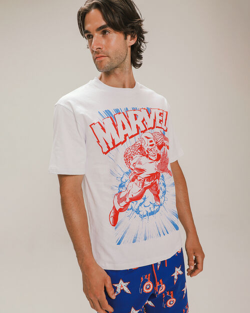 Playera De Pijama Capitán América