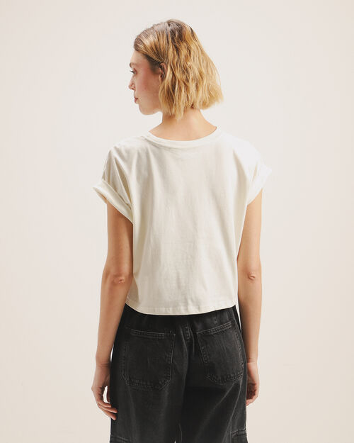 Playera Cropped Estampada