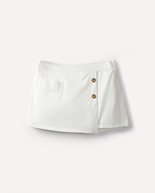 Falda Beige Botones