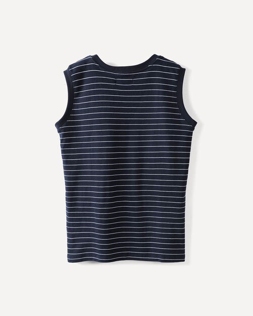 Playera Azul Con Rayas