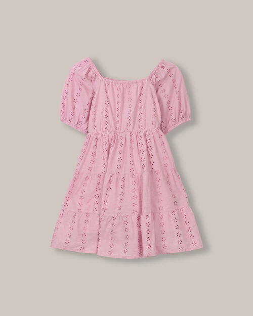 Vestido Corto Eyelet