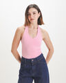 Top Azul Estampado,ROSA