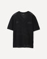 Playera Negra Regular,NEGRO