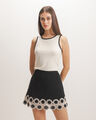 Top Beige Contraste,CRUDO
