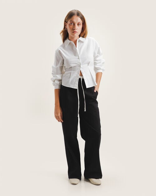 Pantal&oacute;n Negro Wide Leg