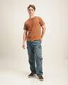 Jeans Baggy Cargo,AZUL MARINO