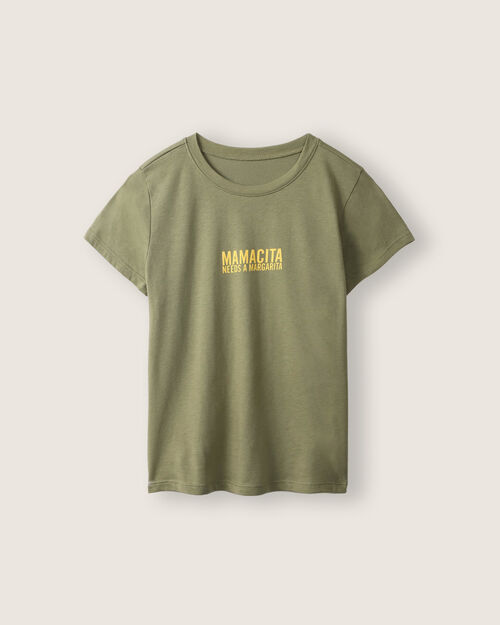 Playera Estampada Verde