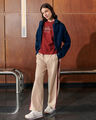 Pantalón Straight Cinta Lateral,ARENA
