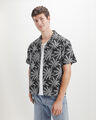 Camisa Negra Estampada,NEGRO P1