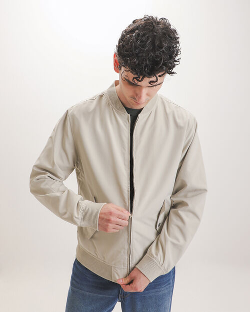 Chamarra Bomber Beige