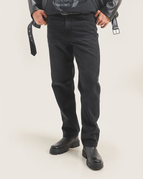 Jeans Negro Fit Straight