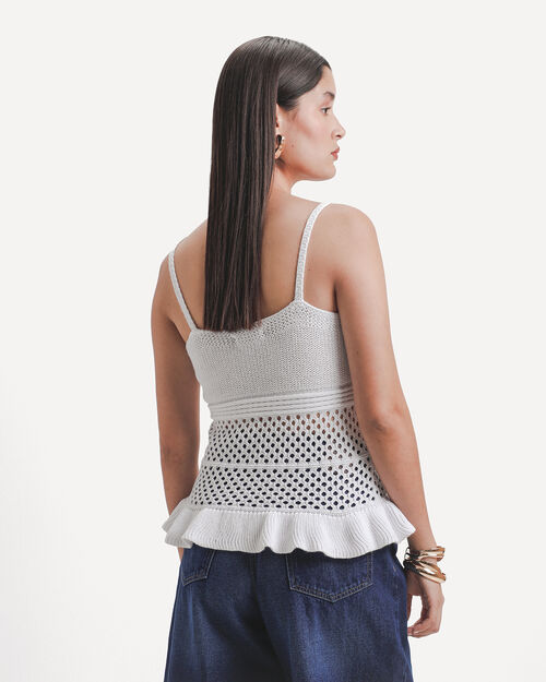 Top Blanco Eyelet