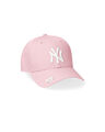 Gorra Mlb Yankees Visera Curva Rosa,ROSA PALIDO