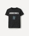 Playera Dise&ntilde;o Minecraft,NEGRO P1