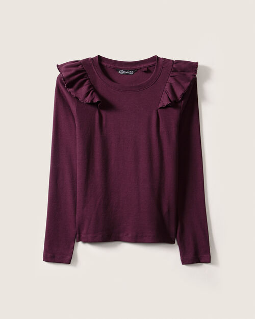 Playera Roja Volantes