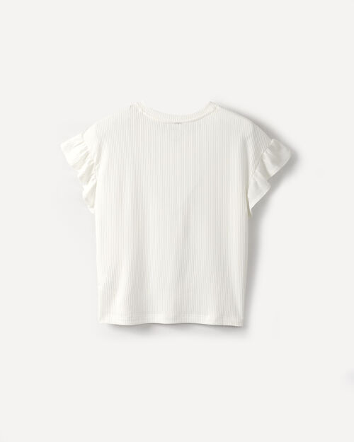 Top Beige Acanalado