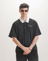 Camisa Negra Boxy,NEGRO