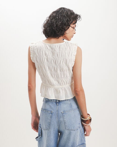 Blusa Beige Lazos