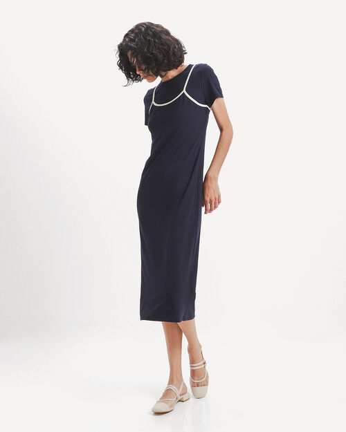 Vestido Midi Azul