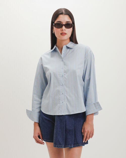 Camisa Azul Rayas