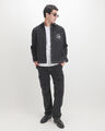 Camisa Negra Boxy,NEGRO