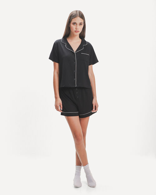 Conjunto De Pijama Negro