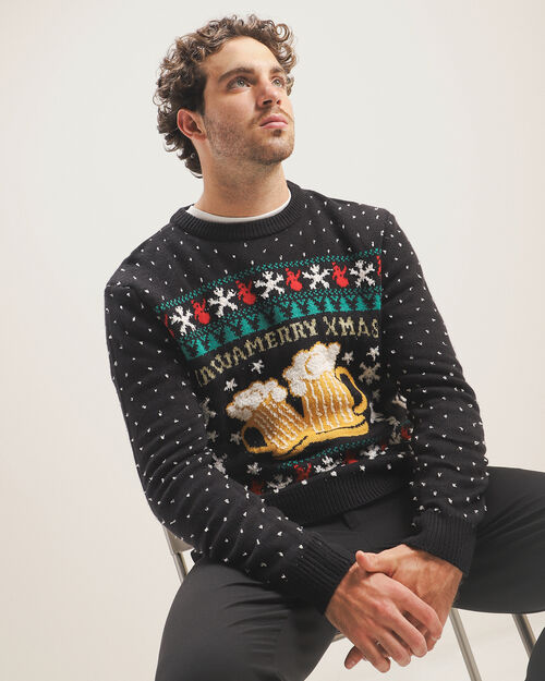 Suéter Navideño Negro