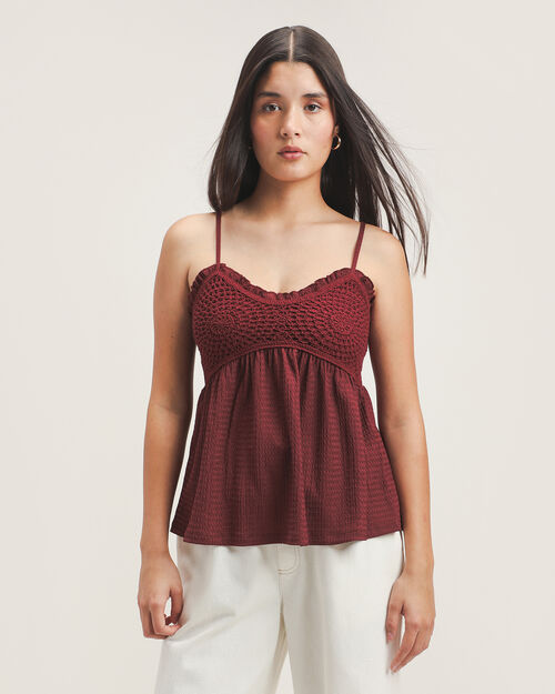 Blusa Tirantes Tejida