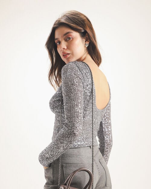 Crop Top Lentejuelas