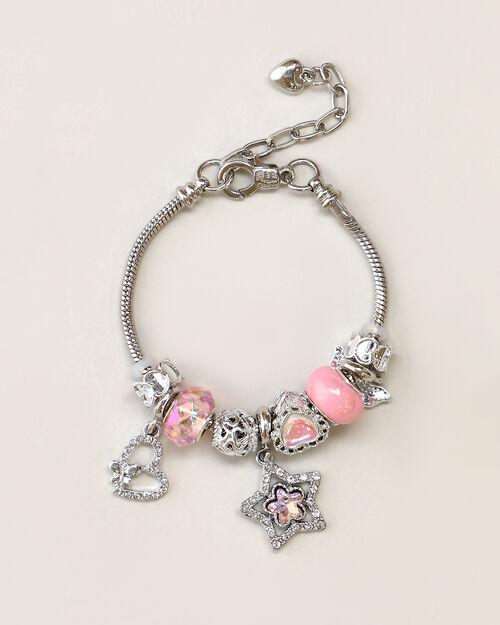 Pulsera Charms Plateada
