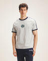 Playera Ringer Gris,GRIS