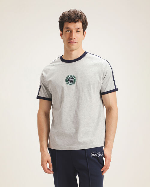 Playera Ringer Gris