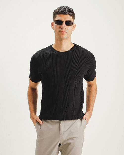 Playera Negra Fit Slim