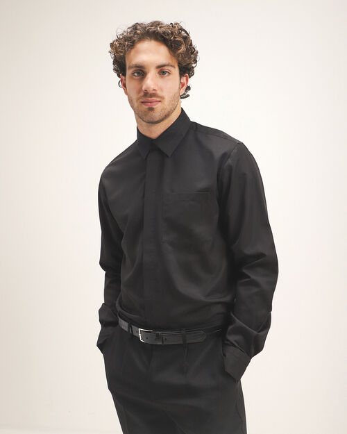 Camisa Negra Fit Regular