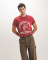 Playera Relaxed Estampada,NARANJA TERRACOTTA